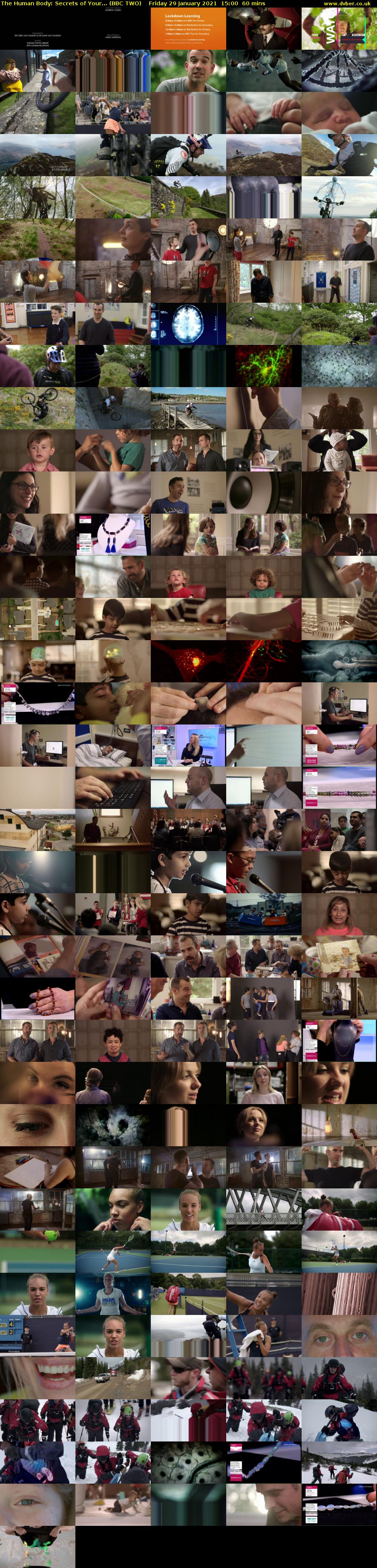 The Human Body: Secrets of Your... (BBC TWO) Friday 29 January 2021 15:00 - 16:00