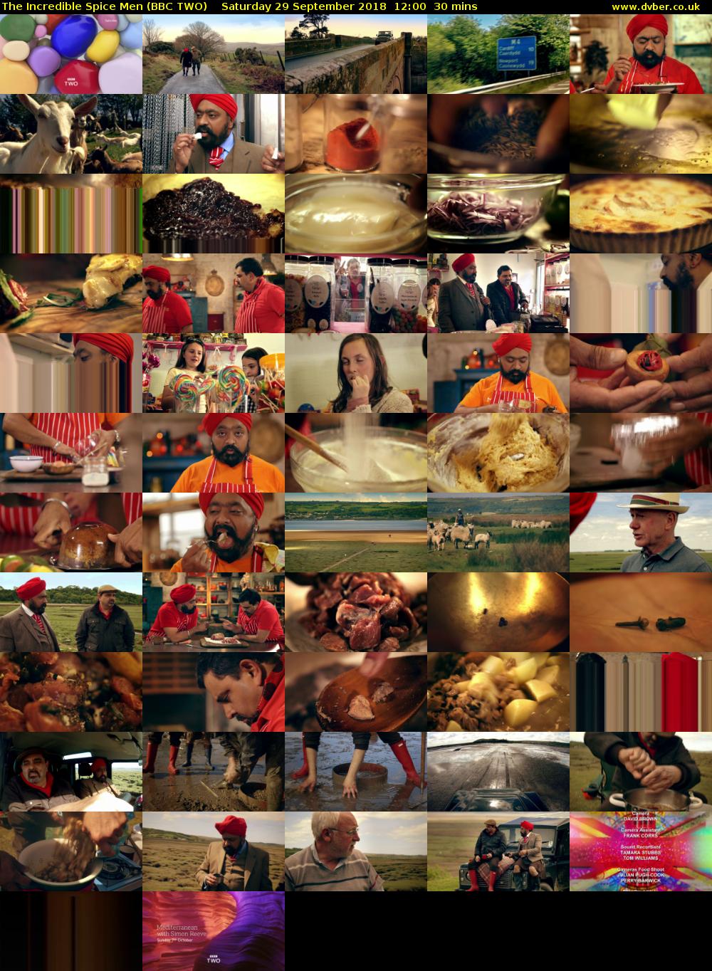 The Incredible Spice Men (BBC TWO) Saturday 29 September 2018 12:00 - 12:30