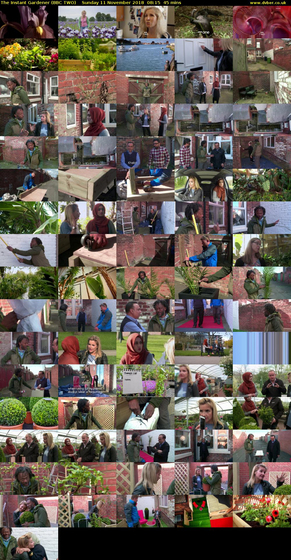 The Instant Gardener (BBC TWO) Sunday 11 November 2018 08:15 - 09:00