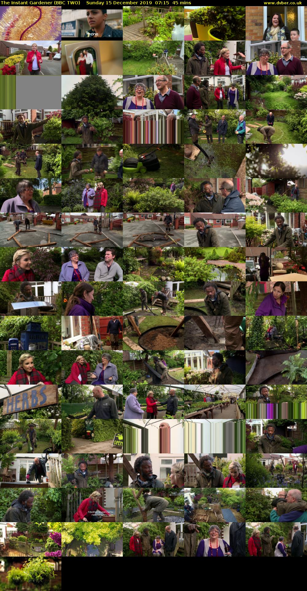 The Instant Gardener (BBC TWO) Sunday 15 December 2019 07:15 - 08:00