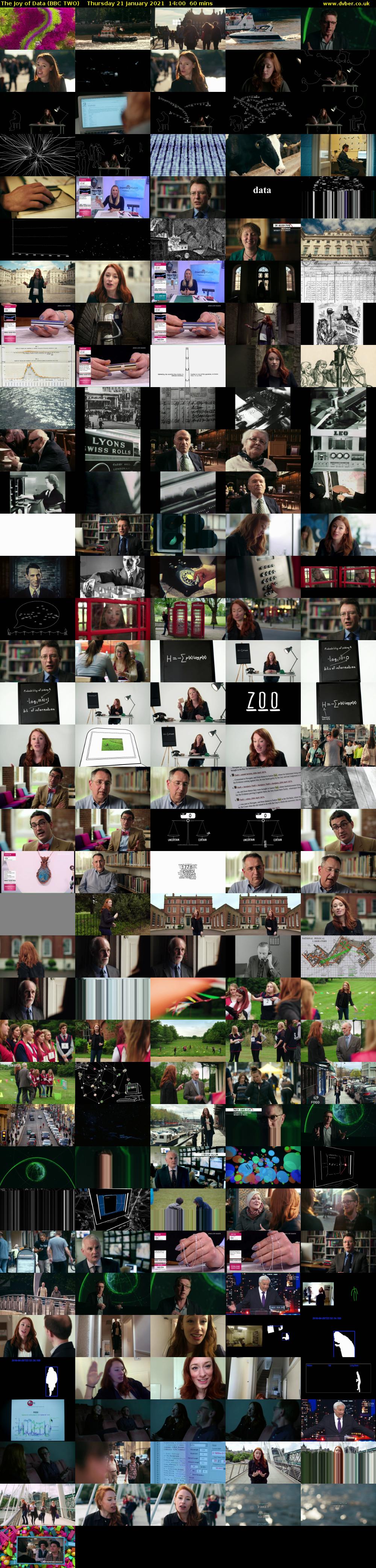 The Joy of Data (BBC TWO) Thursday 21 January 2021 14:00 - 15:00