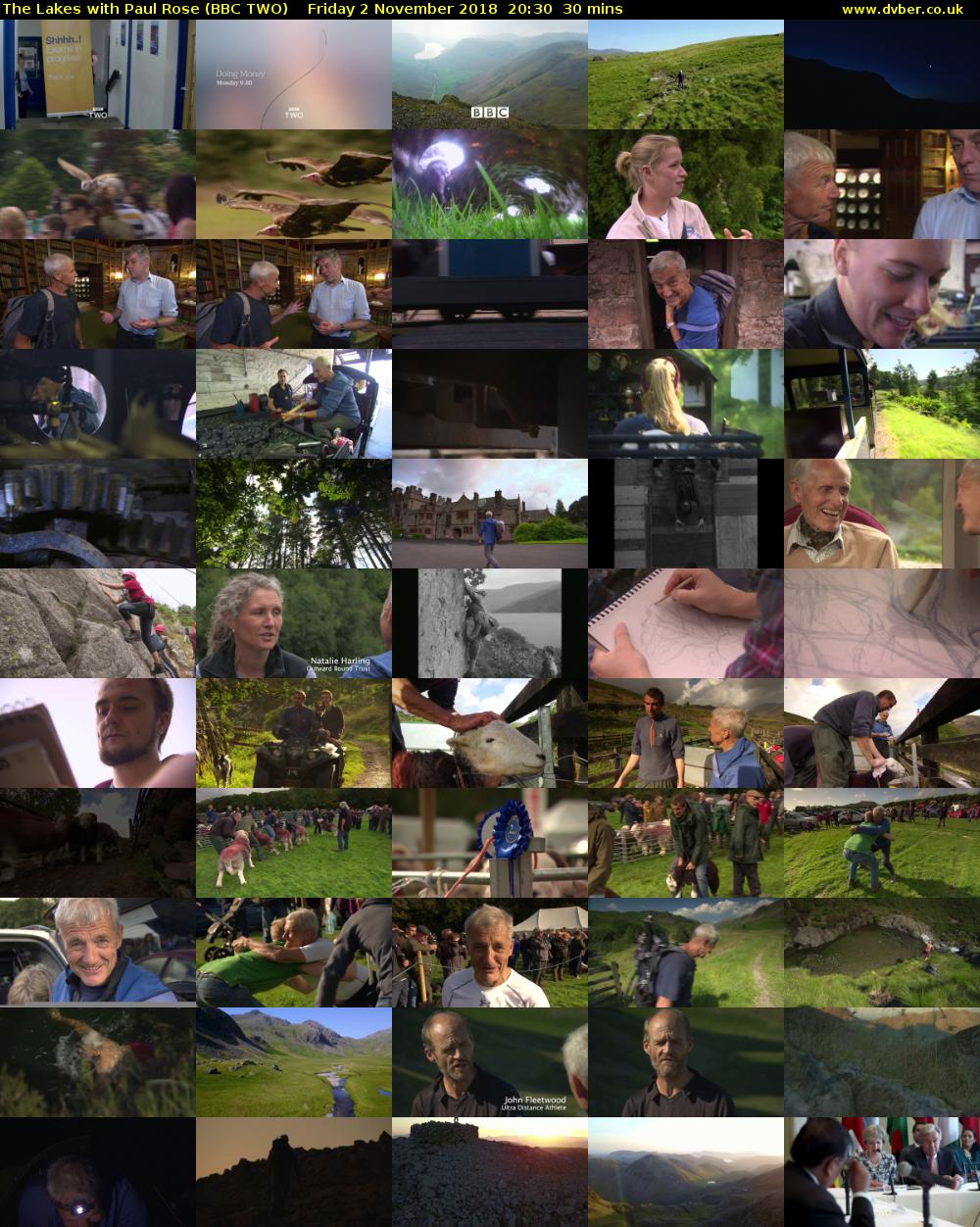 The Lakes with Paul Rose (BBC TWO) Friday 2 November 2018 20:30 - 21:00