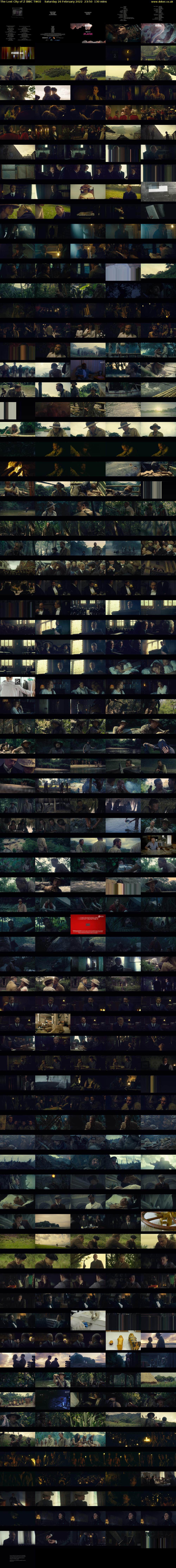 The Lost City of Z (BBC TWO) Saturday 26 February 2022 23:50 - 02:00
