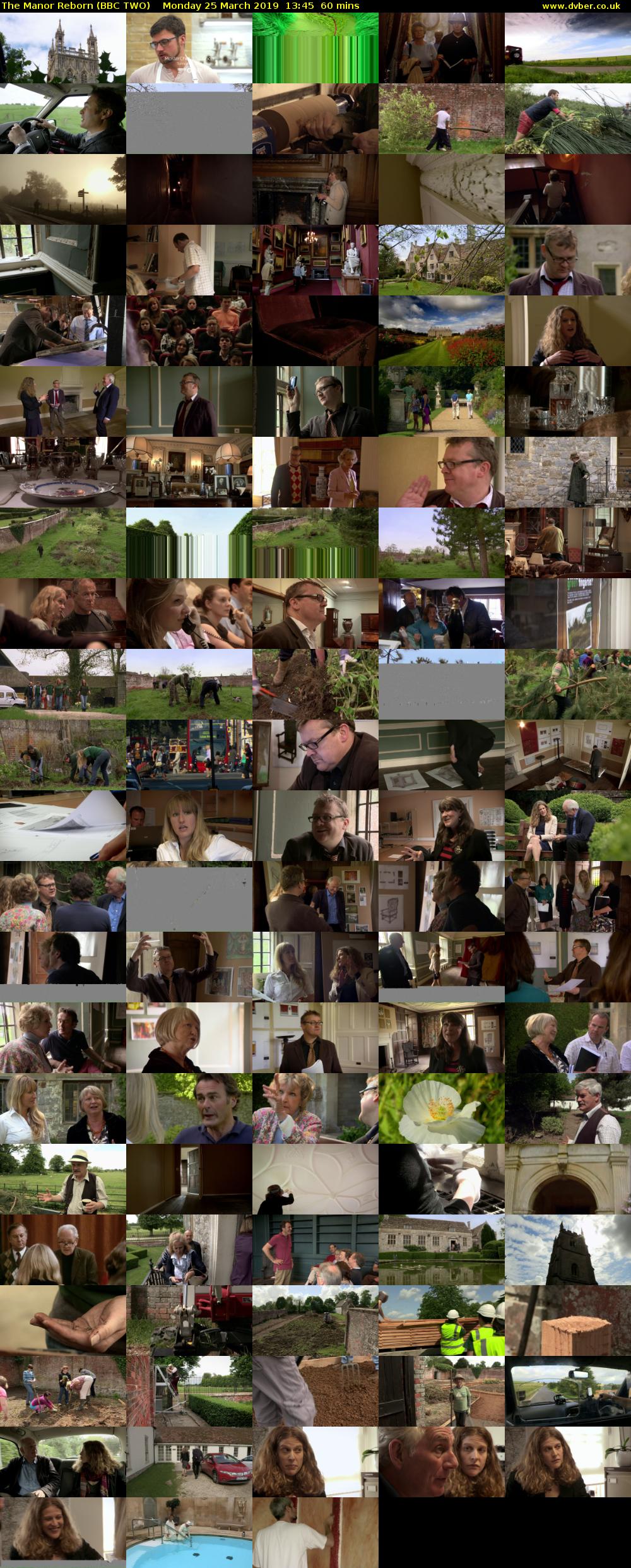 The Manor Reborn (BBC TWO) Monday 25 March 2019 13:45 - 14:45