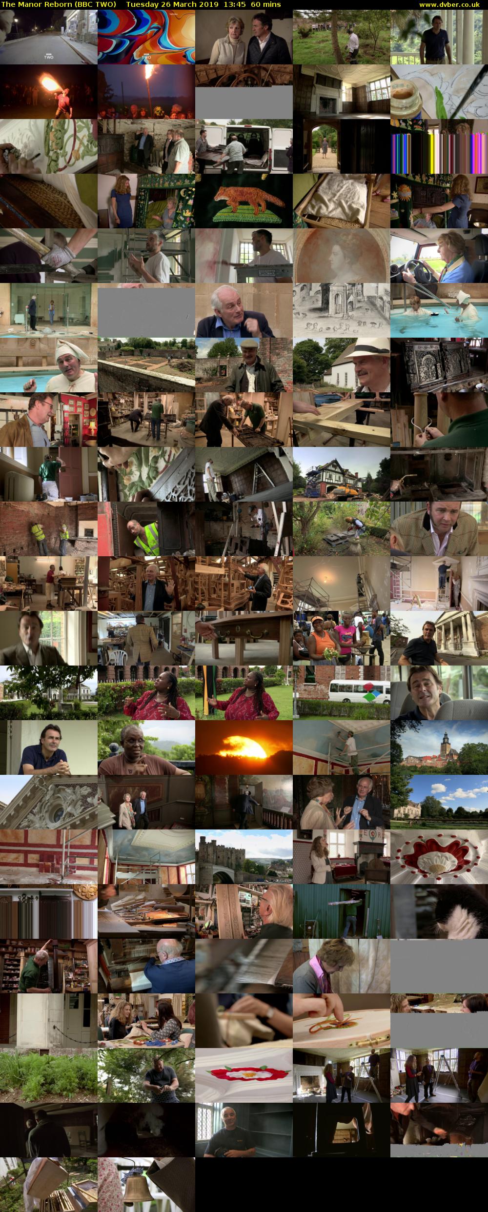 The Manor Reborn (BBC TWO) Tuesday 26 March 2019 13:45 - 14:45