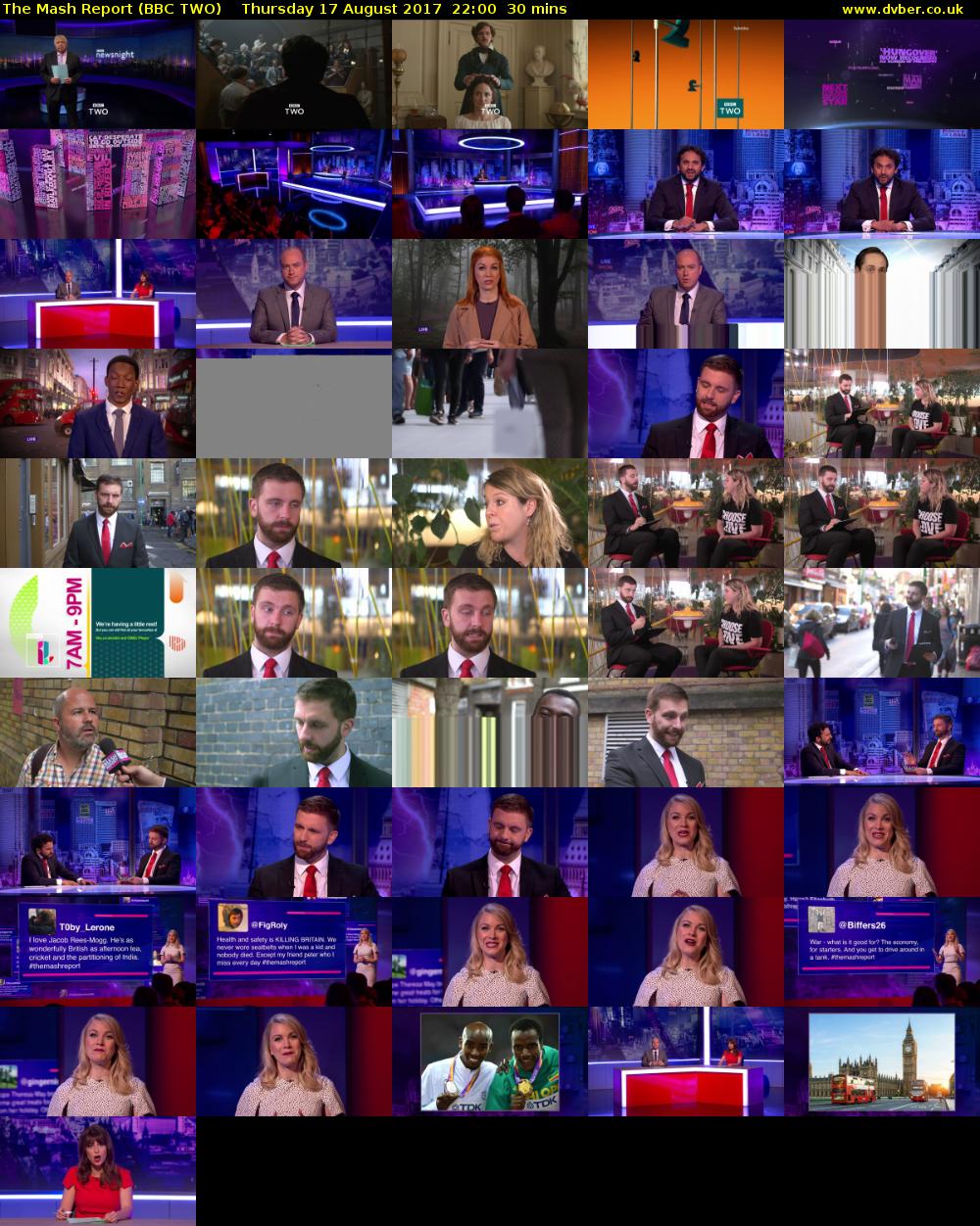 The Mash Report (BBC TWO) Thursday 17 August 2017 22:00 - 22:30