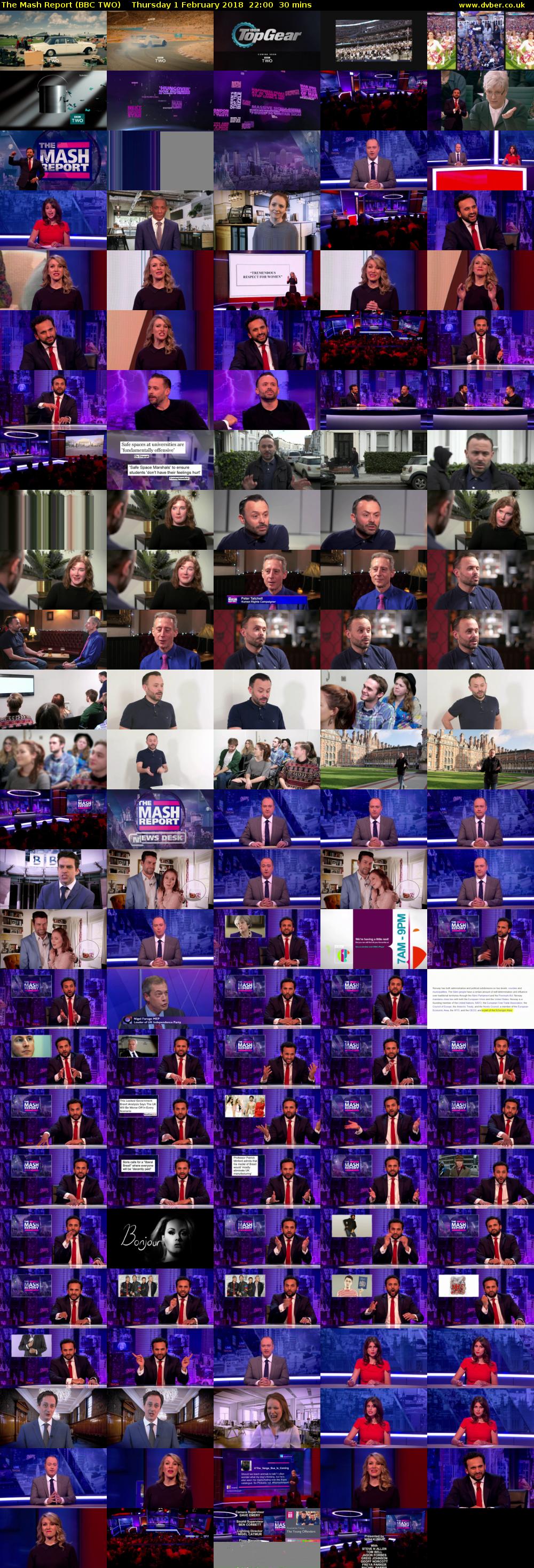 The Mash Report (BBC TWO) Thursday 1 February 2018 22:00 - 22:30