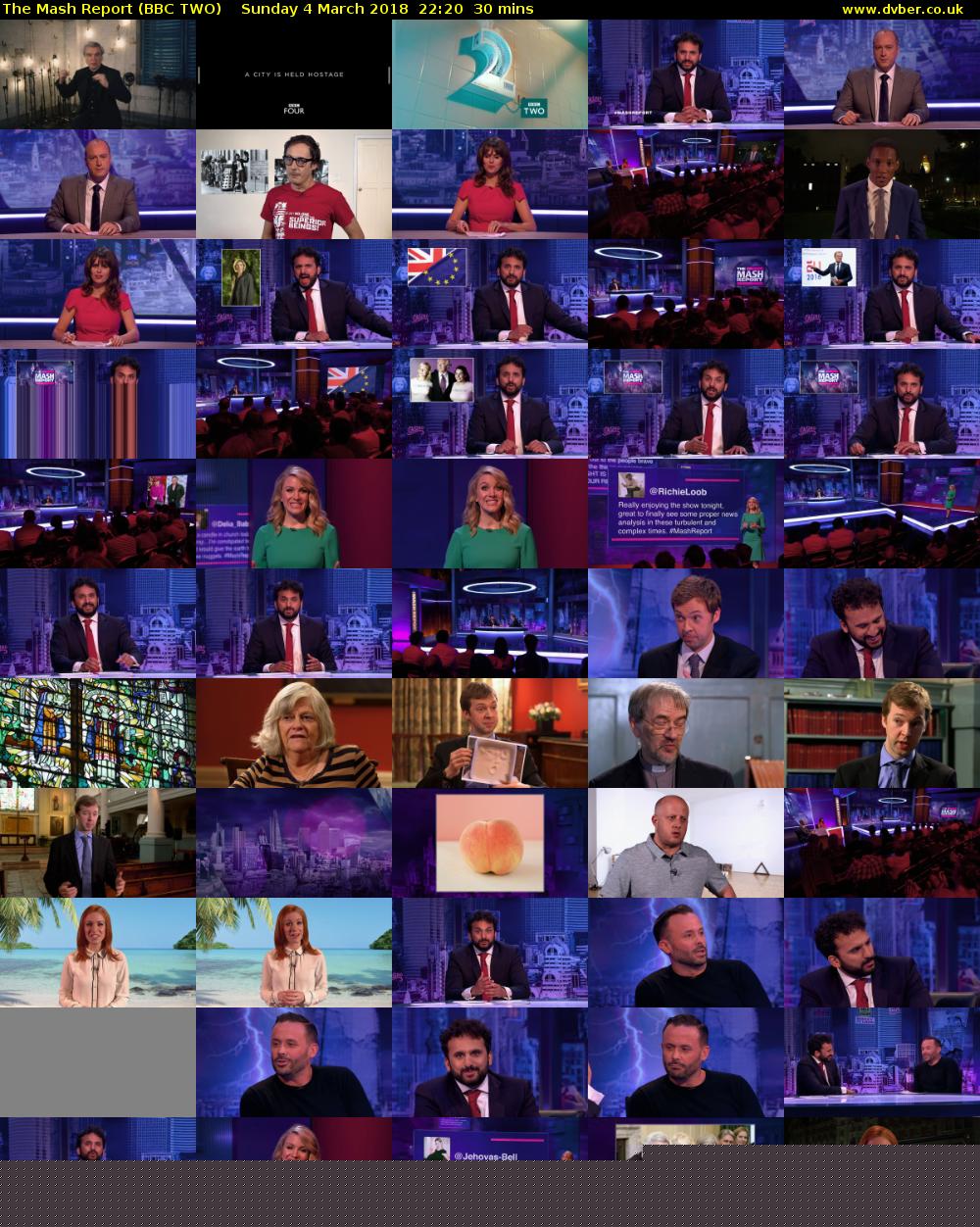 The Mash Report (BBC TWO) Sunday 4 March 2018 22:20 - 22:50