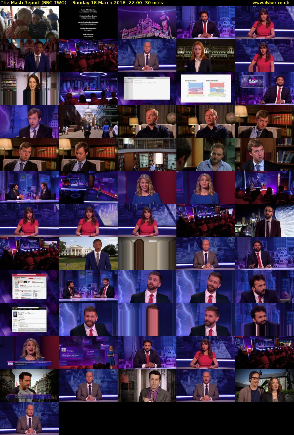 The Mash Report (BBC TWO) Sunday 18 March 2018 22:00 - 22:30