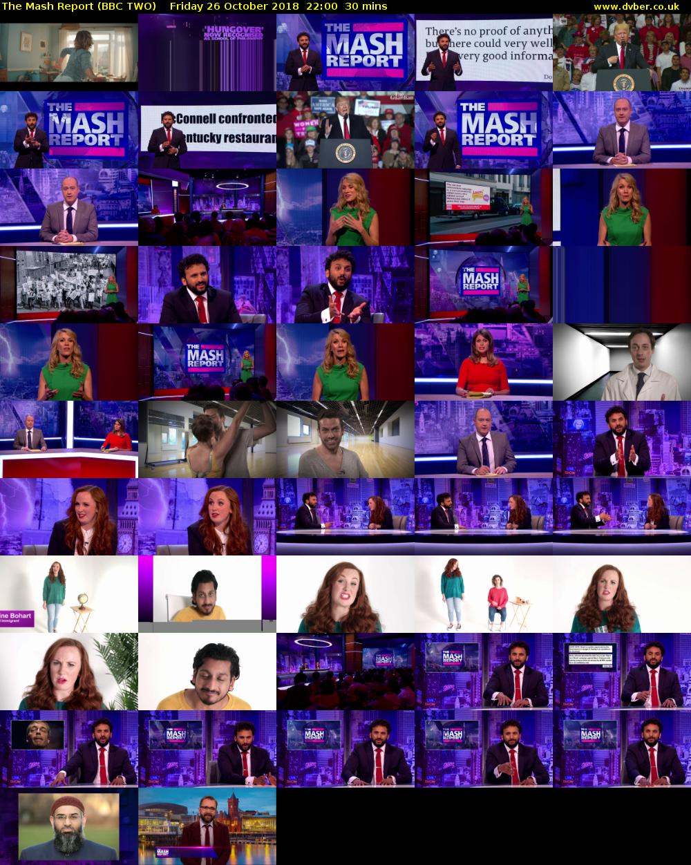 The Mash Report (BBC TWO) Friday 26 October 2018 22:00 - 22:30