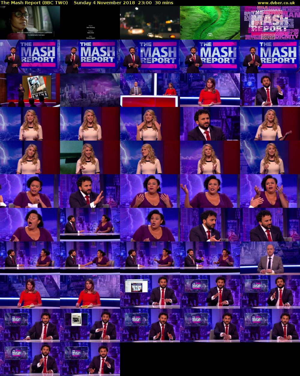 The Mash Report (BBC TWO) Sunday 4 November 2018 23:00 - 23:30