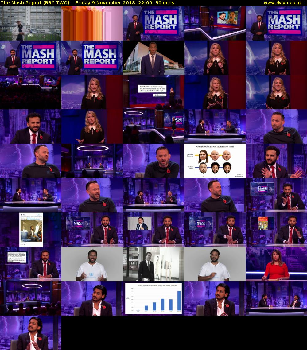The Mash Report (BBC TWO) Friday 9 November 2018 22:00 - 22:30