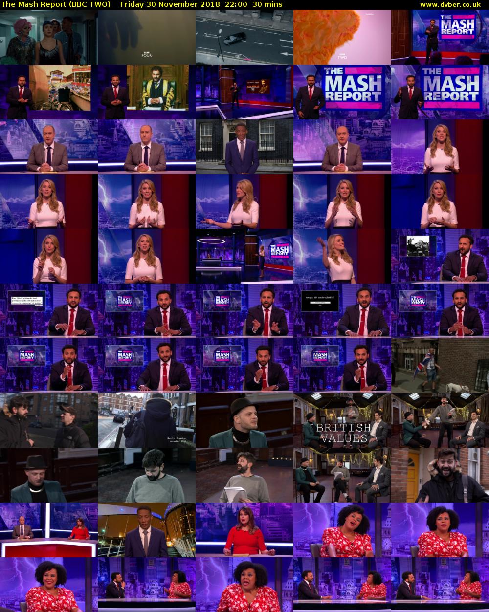 The Mash Report (BBC TWO) Friday 30 November 2018 22:00 - 22:30
