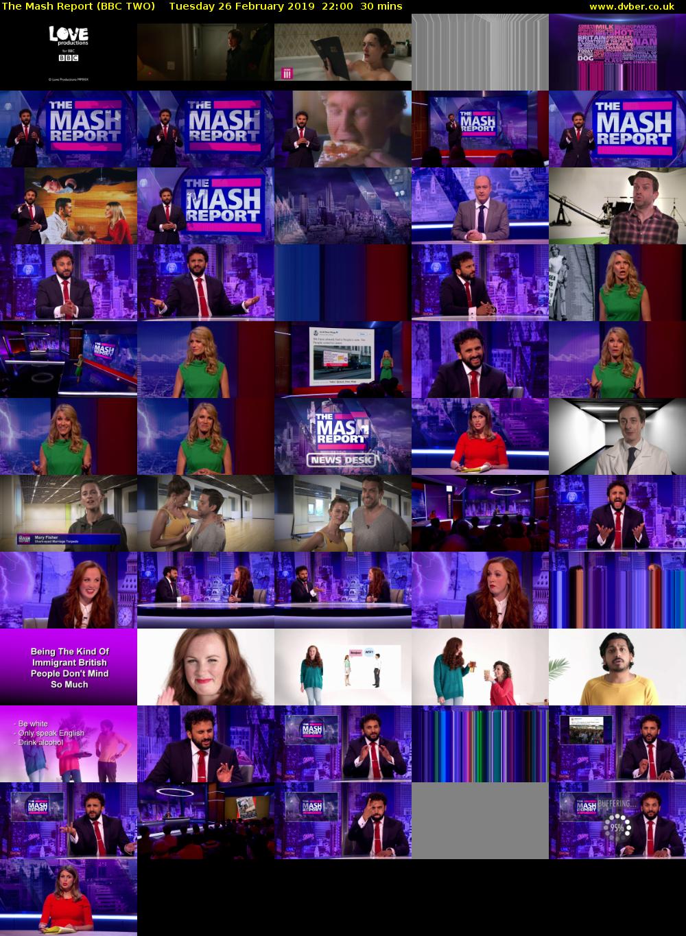 The Mash Report (BBC TWO) Tuesday 26 February 2019 22:00 - 22:30