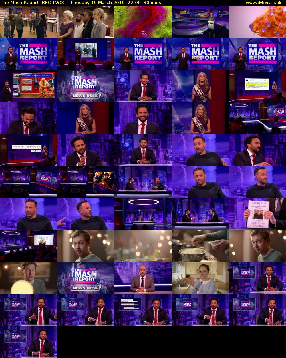 The Mash Report (BBC TWO) Tuesday 19 March 2019 22:00 - 22:30