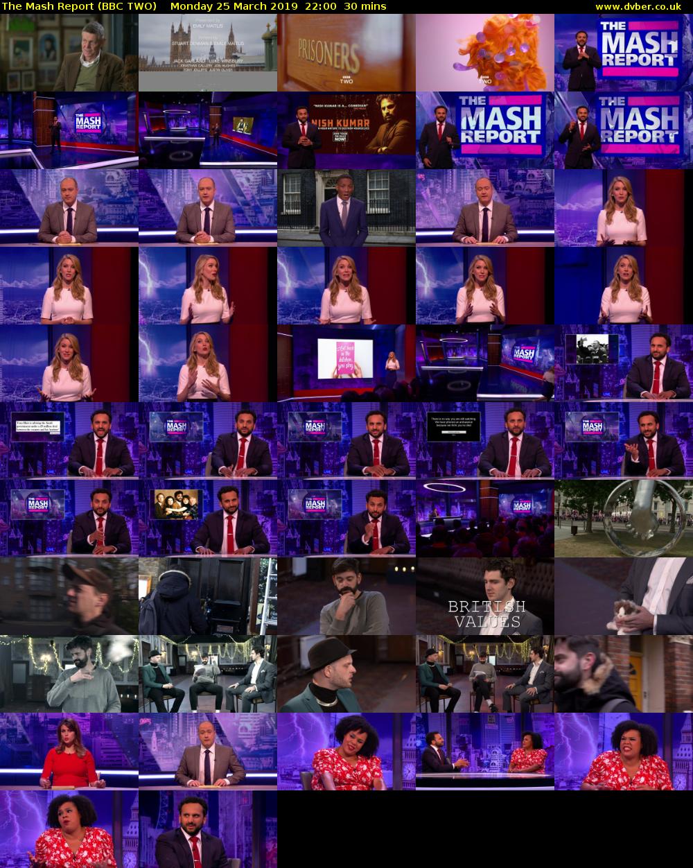 The Mash Report (BBC TWO) Monday 25 March 2019 22:00 - 22:30