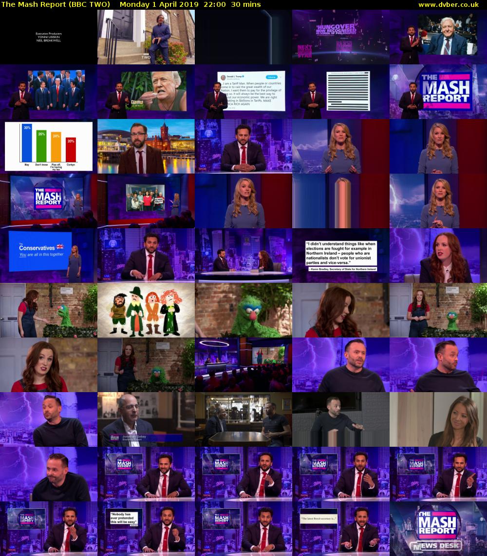 The Mash Report (BBC TWO) Monday 1 April 2019 22:00 - 22:30