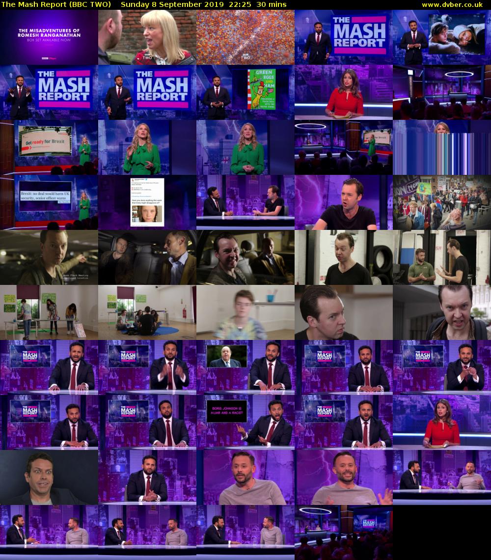 The Mash Report (BBC TWO) Sunday 8 September 2019 22:25 - 22:55