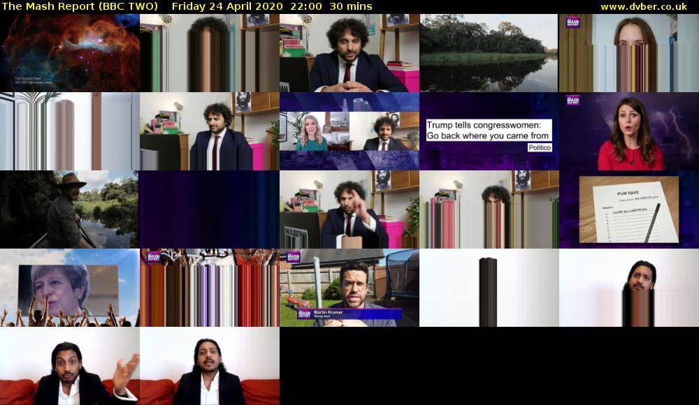 The Mash Report (BBC TWO) Friday 24 April 2020 22:00 - 22:30