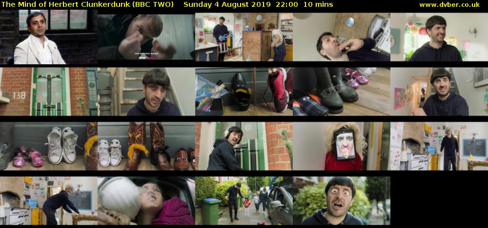 The Mind of Herbert Clunkerdunk (BBC TWO) Sunday 4 August 2019 22:00 - 22:10