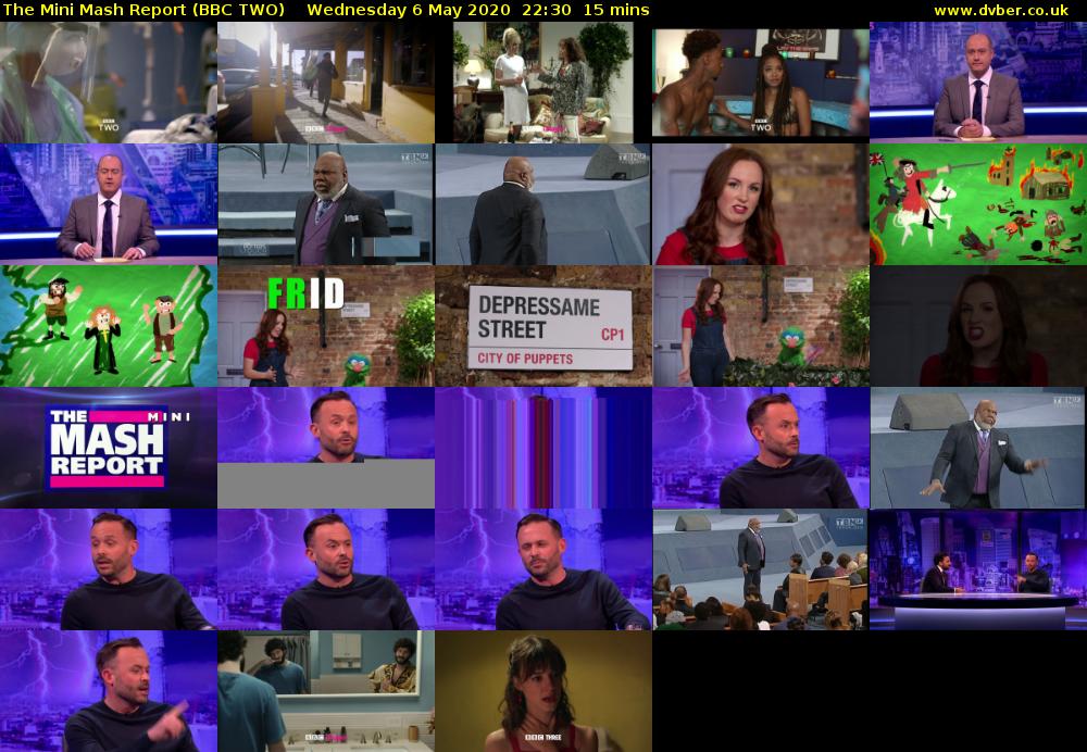 The Mini Mash Report (BBC TWO) Wednesday 6 May 2020 22:30 - 22:45