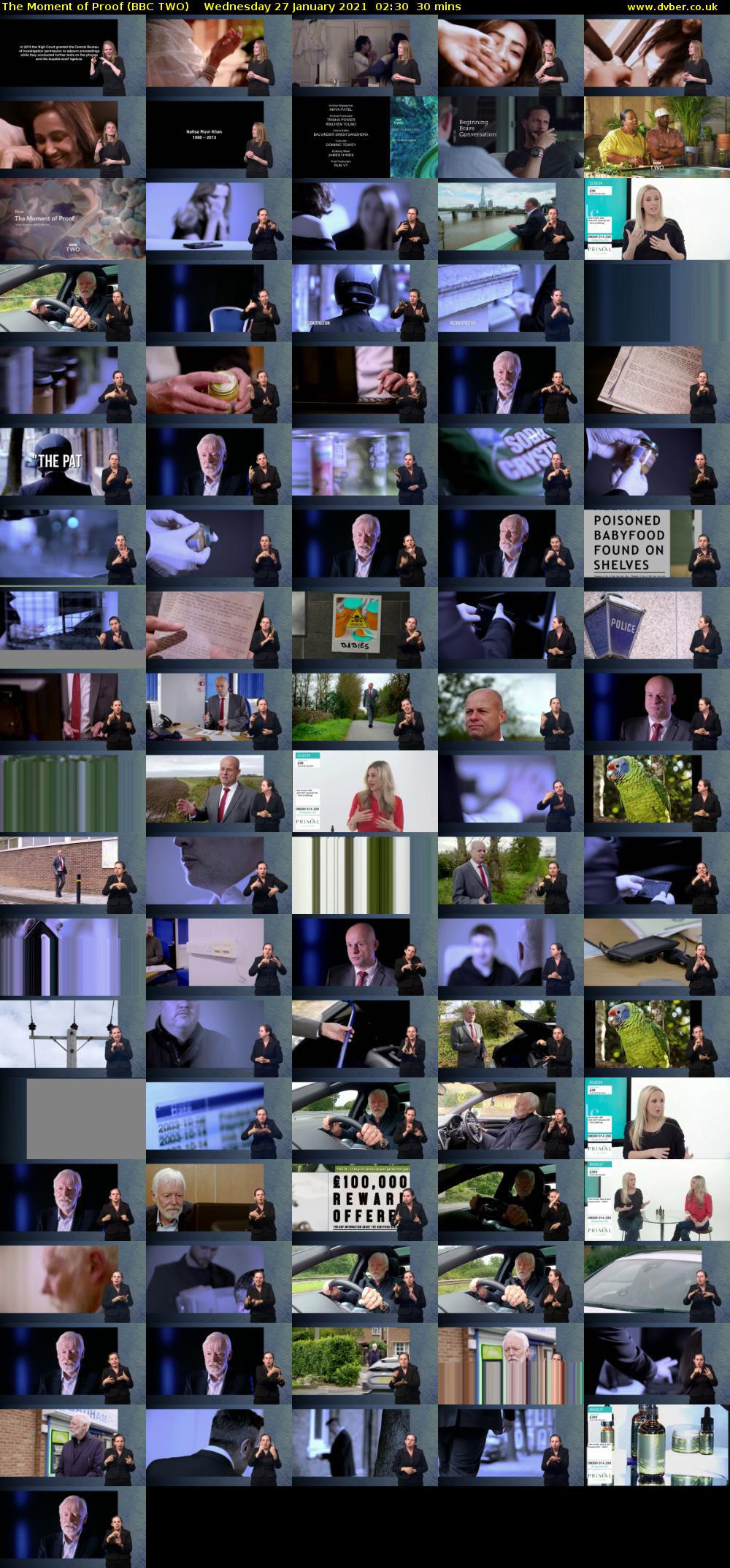The Moment of Proof (BBC TWO) Wednesday 27 January 2021 02:30 - 03:00