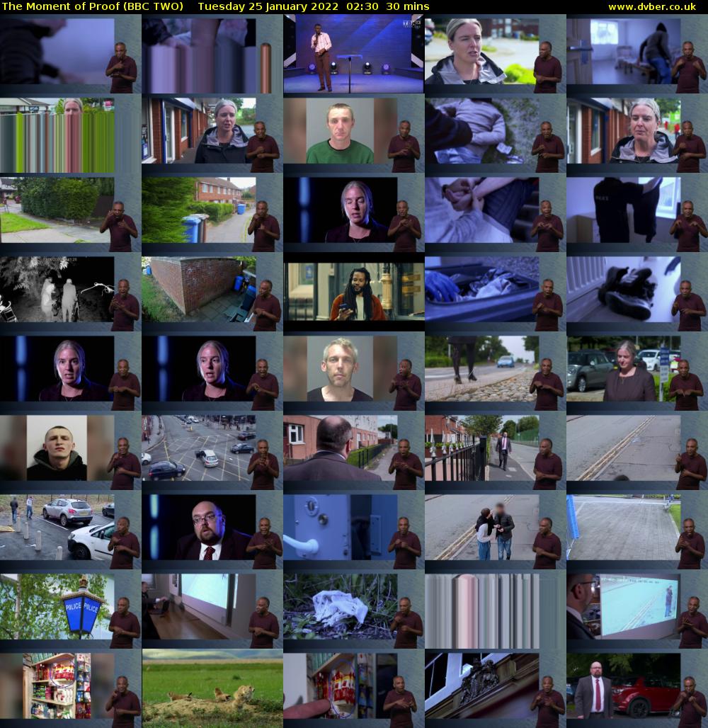 The Moment of Proof (BBC TWO) Tuesday 25 January 2022 02:30 - 03:00