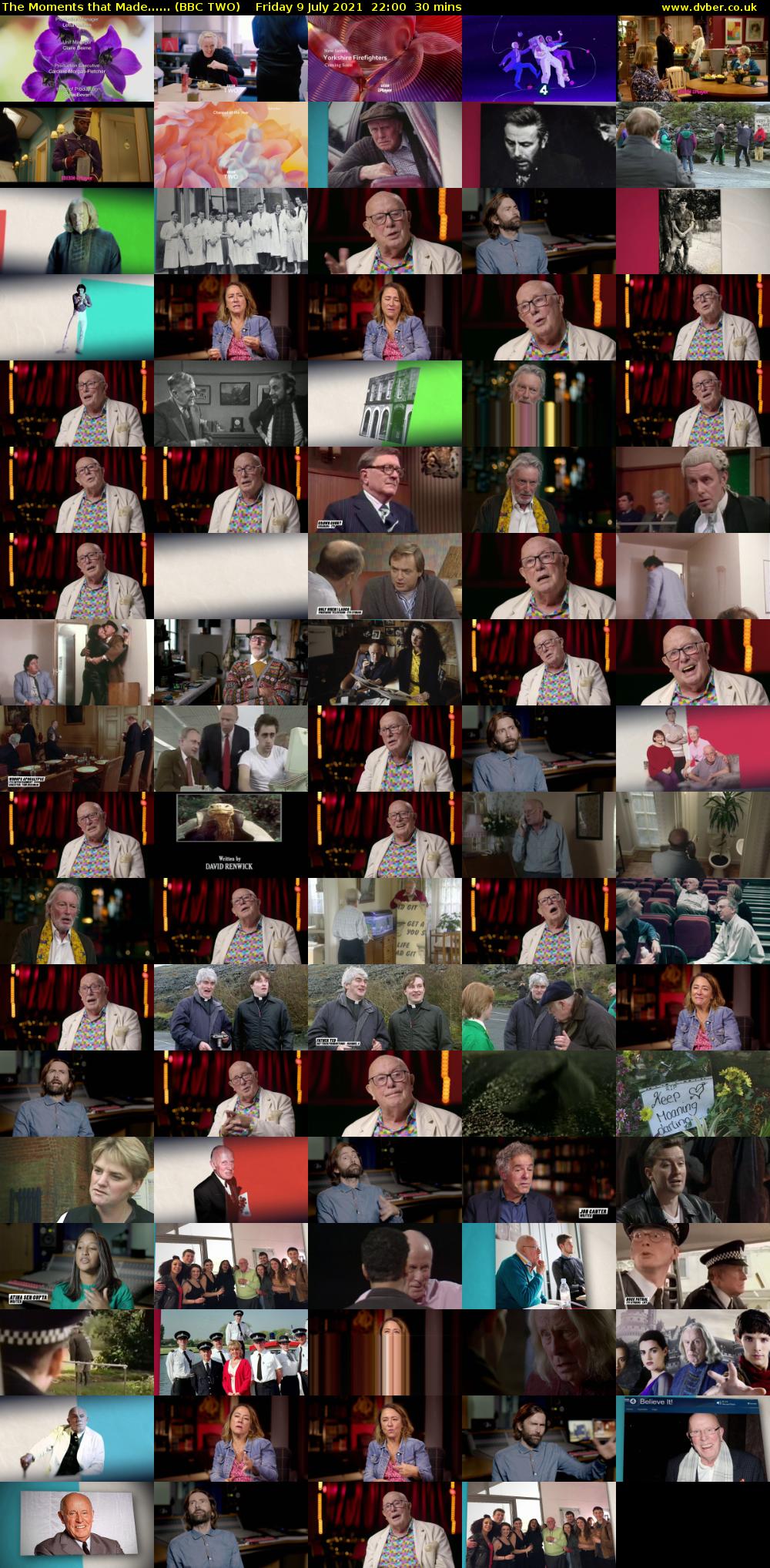The Moments that Made...... (BBC TWO) Friday 9 July 2021 22:00 - 22:30