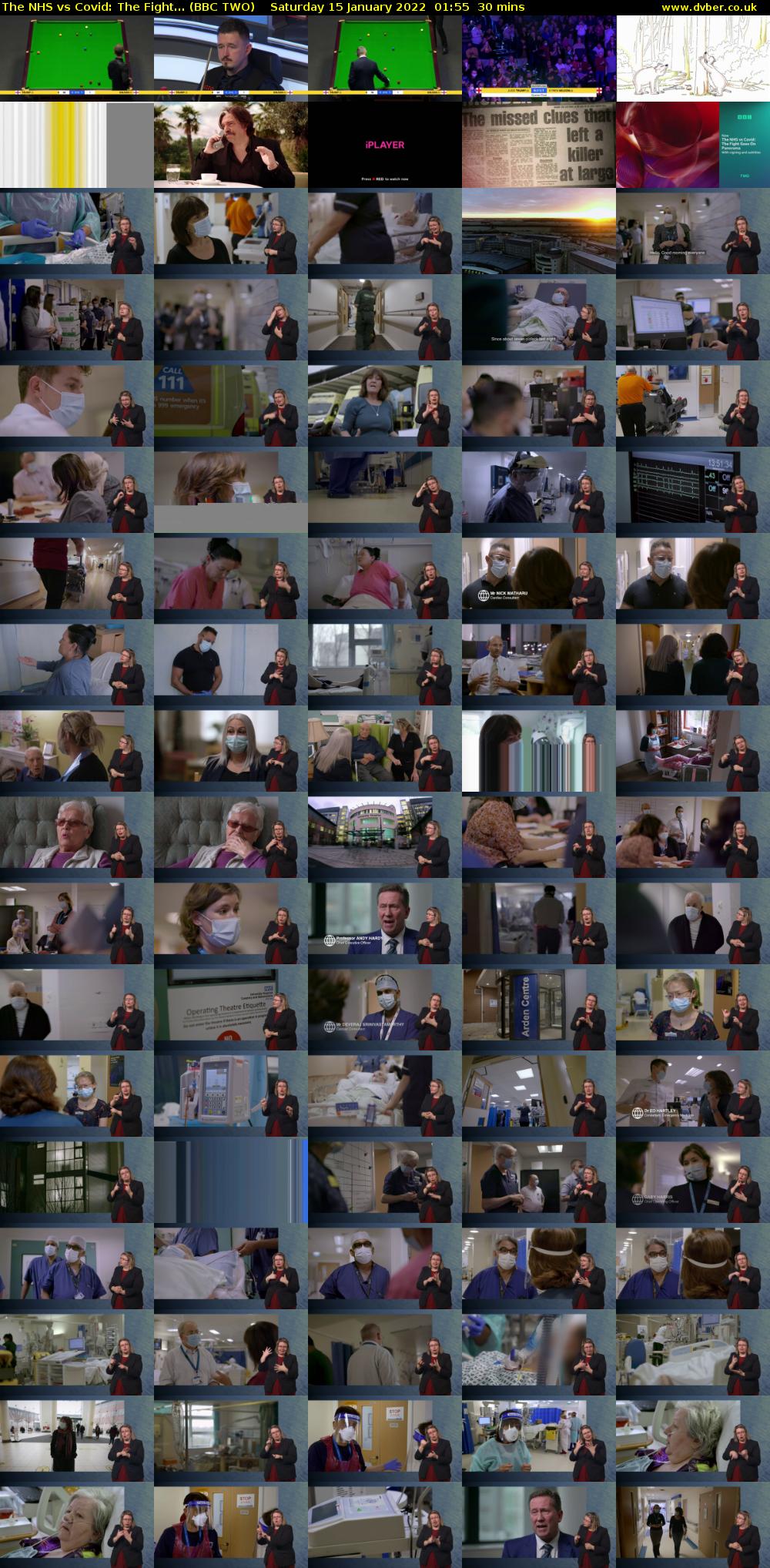 The NHS vs Covid: The Fight... (BBC TWO) Saturday 15 January 2022 01:55 - 02:25