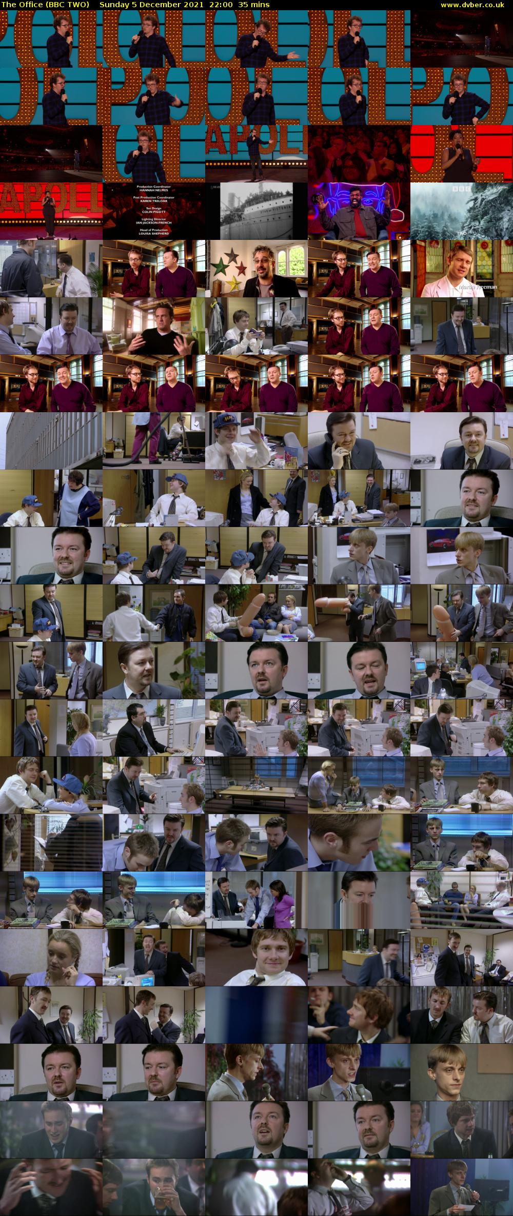 The Office (BBC TWO) Sunday 5 December 2021 22:00 - 22:35
