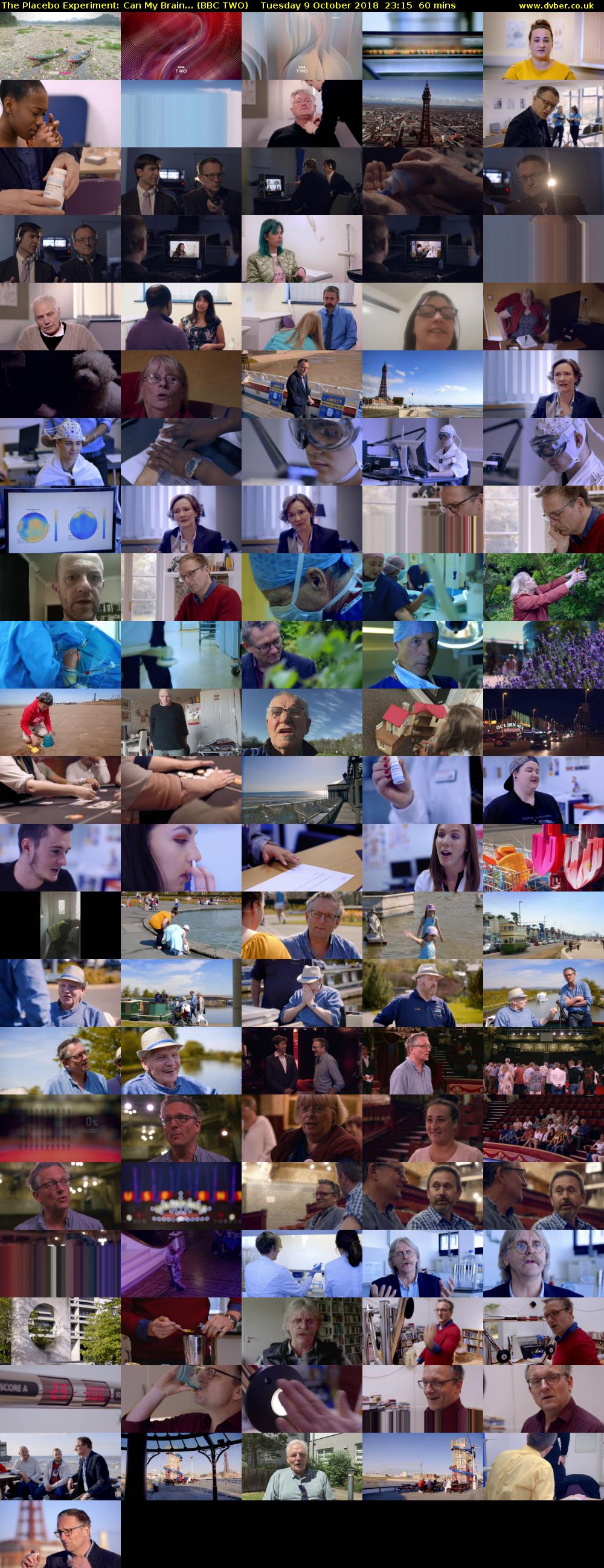 The Placebo Experiment: Can My Brain... (BBC TWO) Tuesday 9 October 2018 23:15 - 00:15