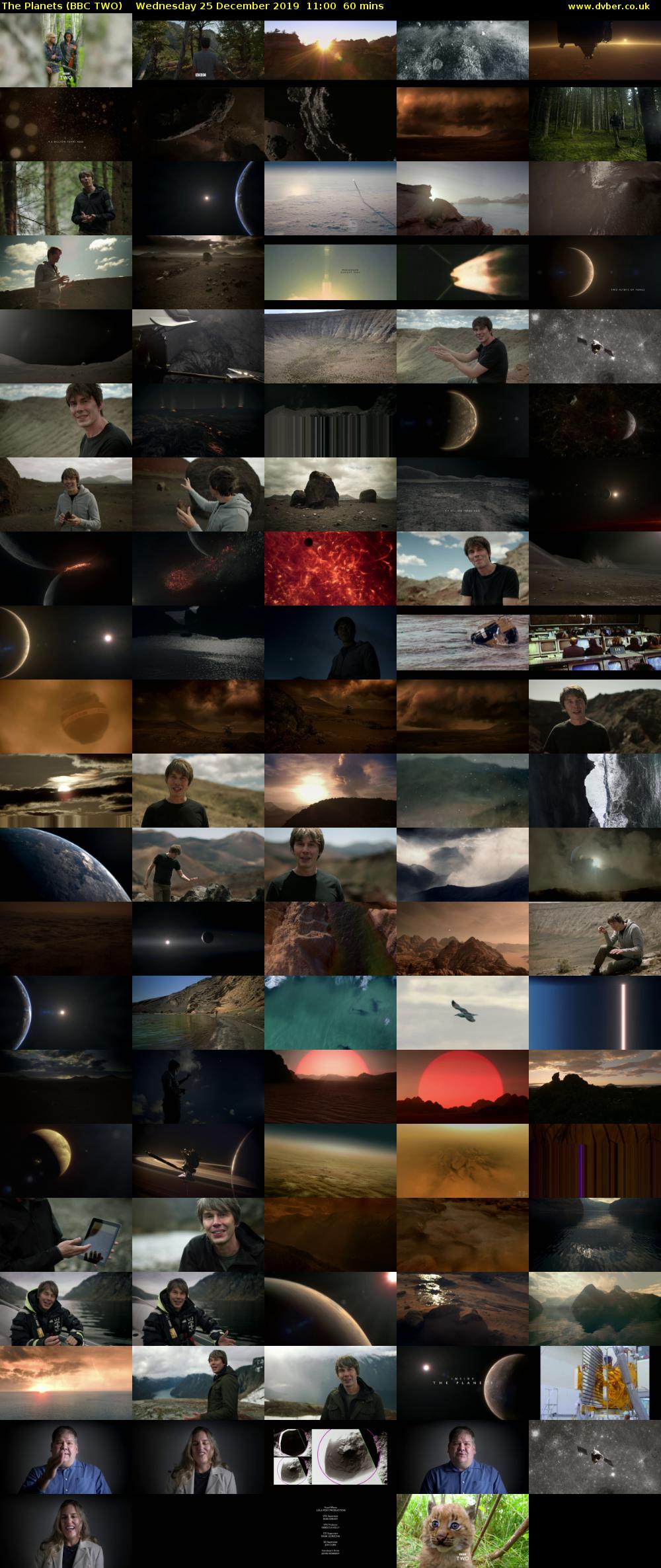 The Planets (BBC TWO) Wednesday 25 December 2019 11:00 - 12:00