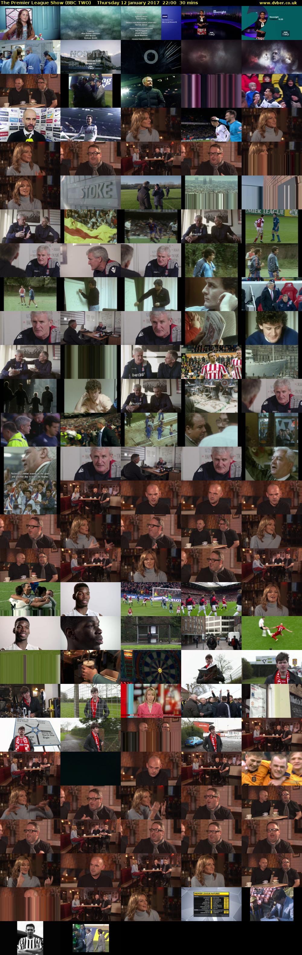 The Premier League Show (BBC TWO) Thursday 12 January 2017 22:00 - 22:30