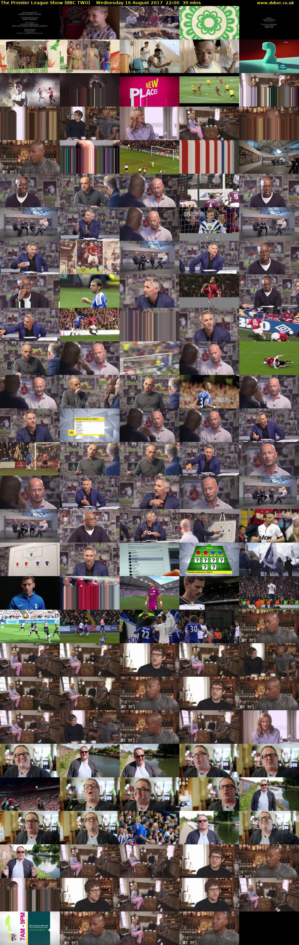 The Premier League Show (BBC TWO) Wednesday 16 August 2017 22:00 - 22:30