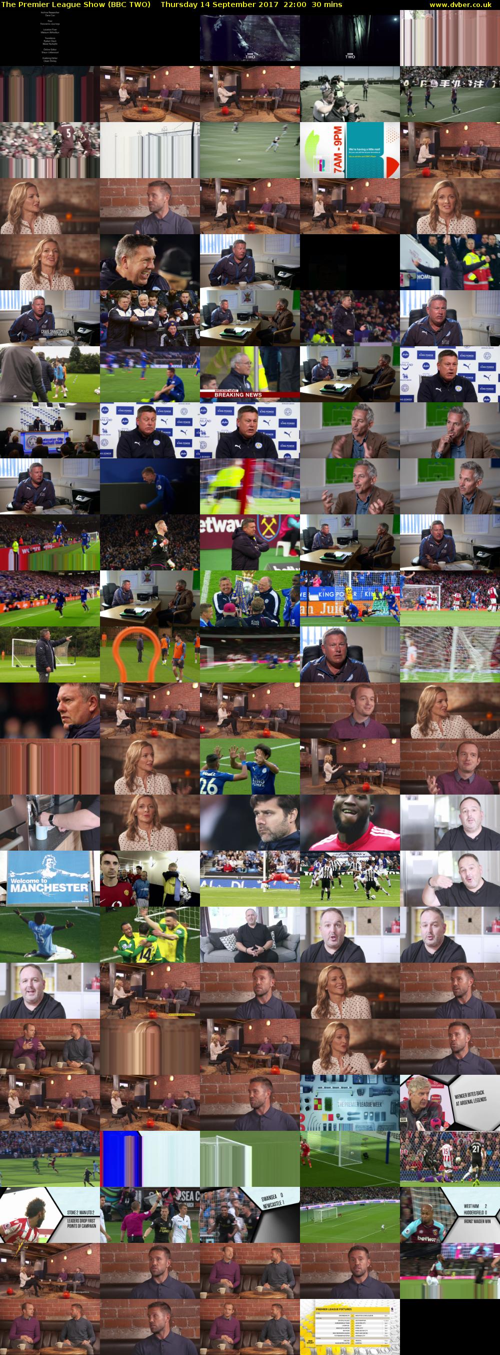 The Premier League Show (BBC TWO) Thursday 14 September 2017 22:00 - 22:30