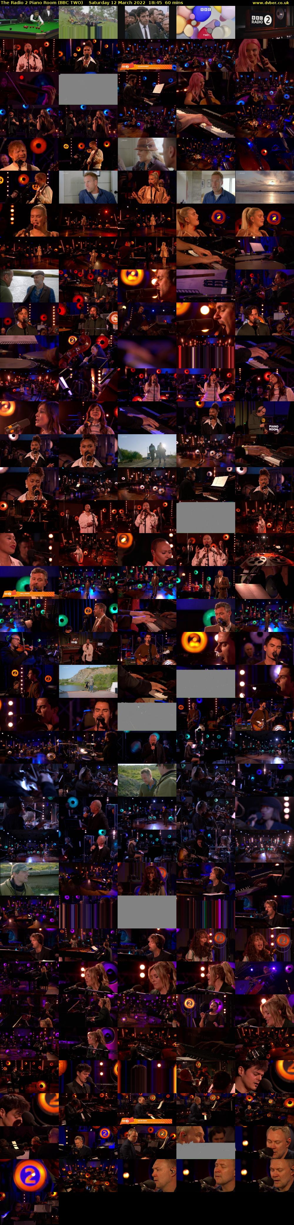 The Radio 2 Piano Room (BBC TWO) Saturday 12 March 2022 18:45 - 19:45