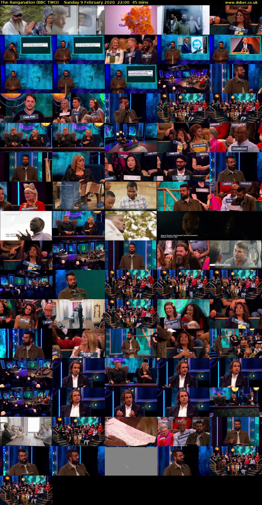 The Ranganation (BBC TWO) Sunday 9 February 2020 22:00 - 22:45
