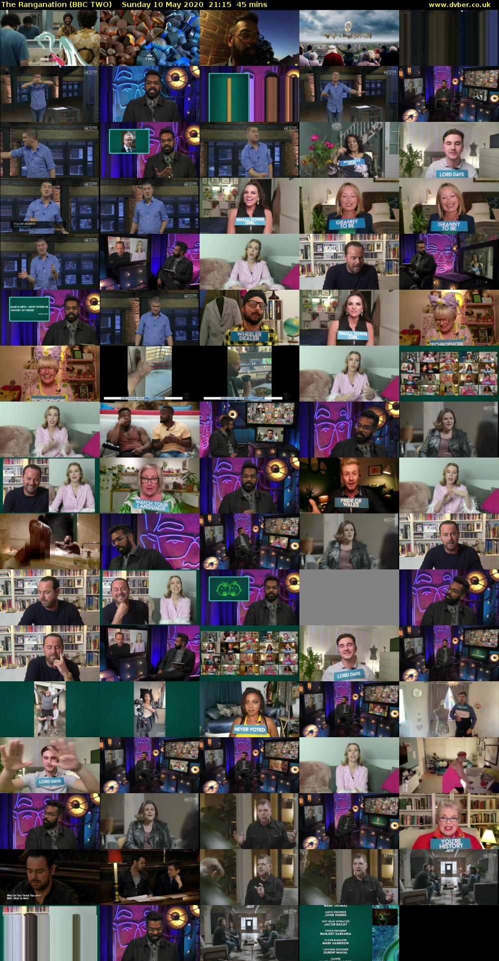 The Ranganation (BBC TWO) Sunday 10 May 2020 21:15 - 22:00