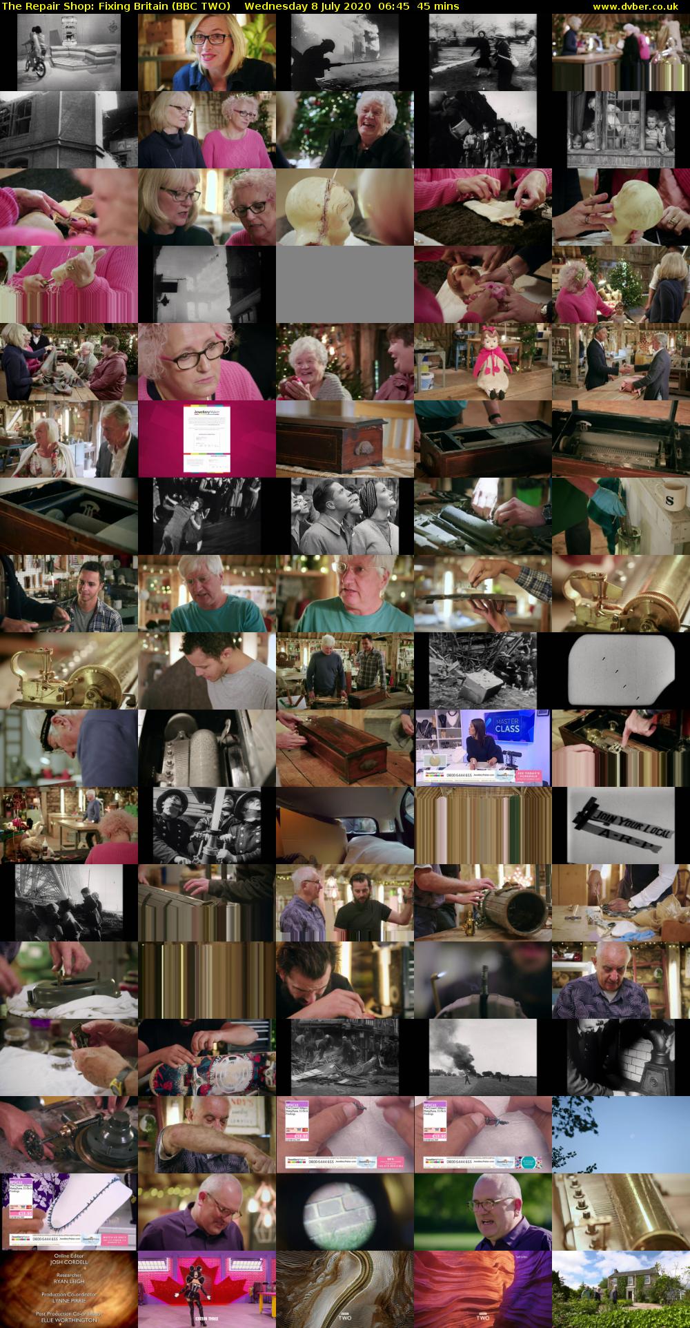 The Repair Shop: Fixing Britain (BBC TWO) Wednesday 8 July 2020 06:45 - 07:30