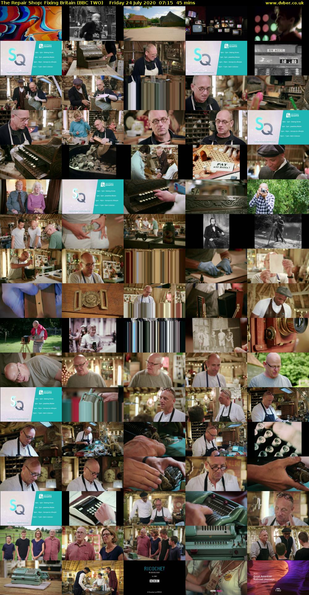 The Repair Shop: Fixing Britain (BBC TWO) Friday 24 July 2020 07:15 - 08:00