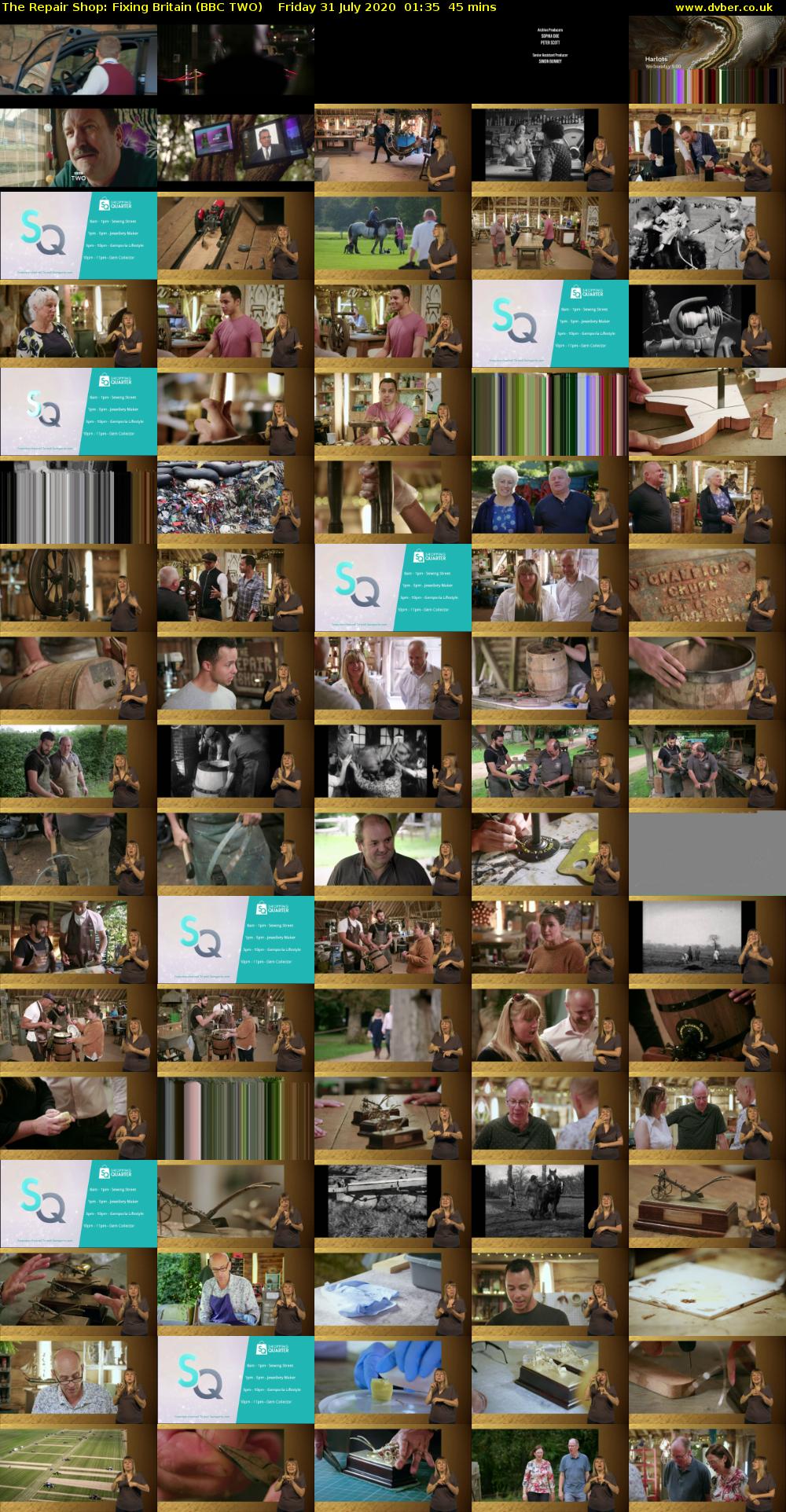 The Repair Shop: Fixing Britain (BBC TWO) Friday 31 July 2020 01:35 - 02:20