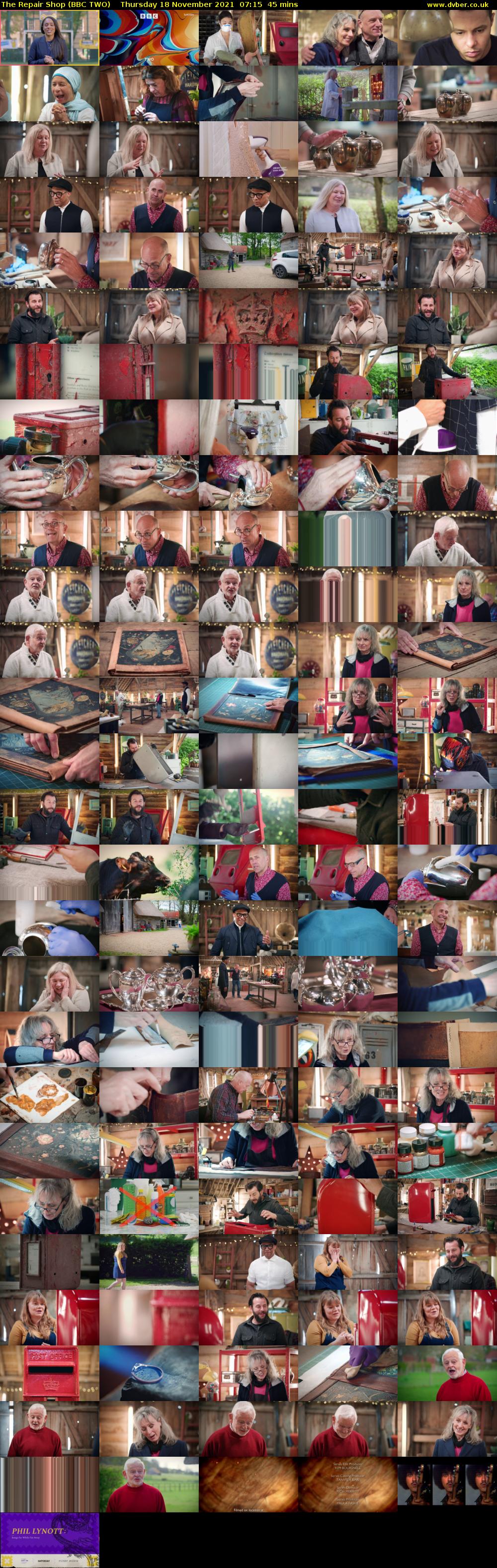 The Repair Shop (BBC TWO) Thursday 18 November 2021 07:15 - 08:00