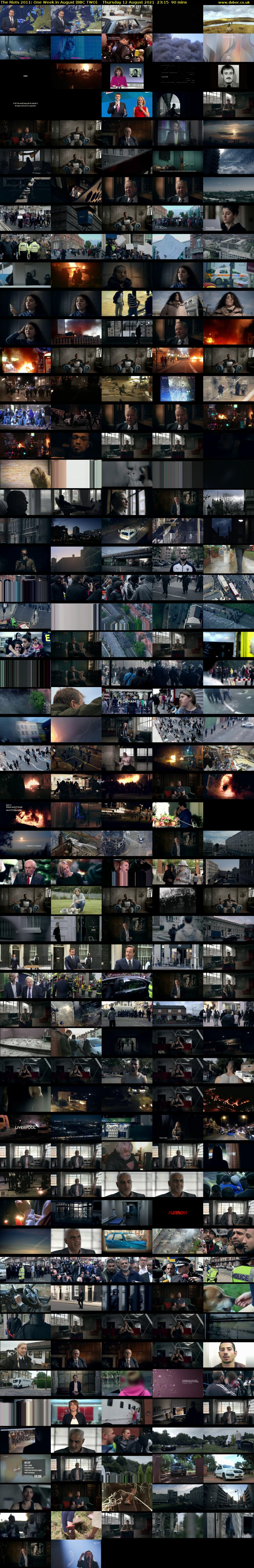 The Riots 2011: One Week in August (BBC TWO) Thursday 12 August 2021 23:15 - 00:45