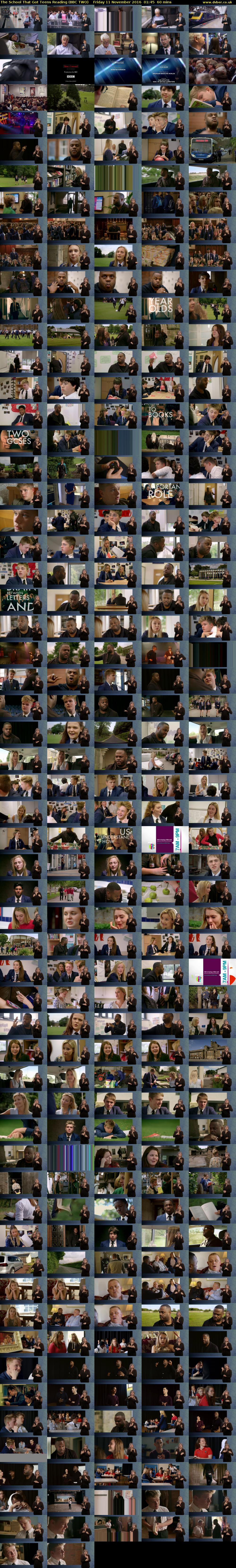 The School That Got Teens Reading (BBC TWO) Friday 11 November 2016 01:45 - 02:45