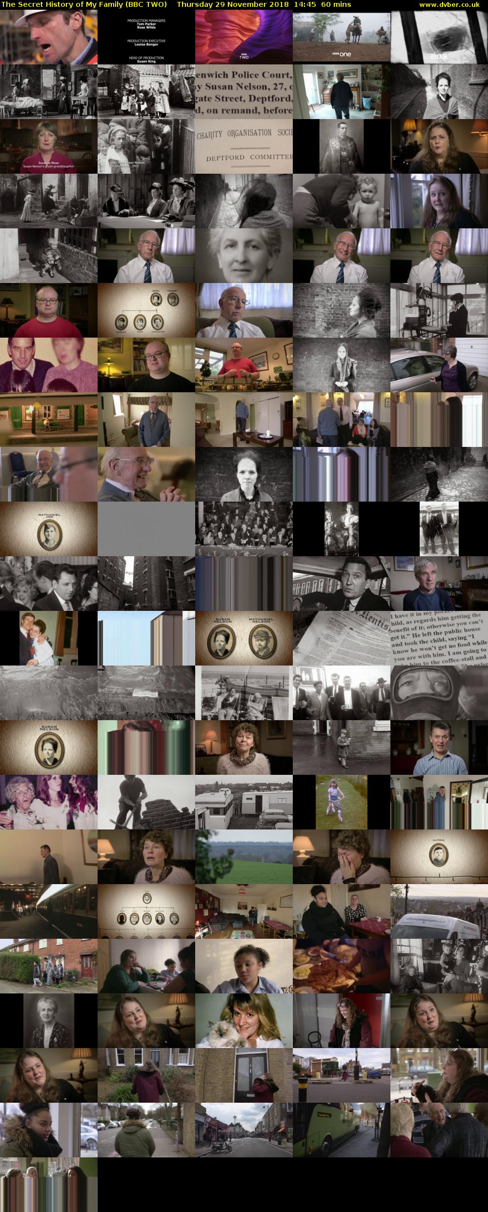 The Secret History of My Family (BBC TWO) Thursday 29 November 2018 14:45 - 15:45