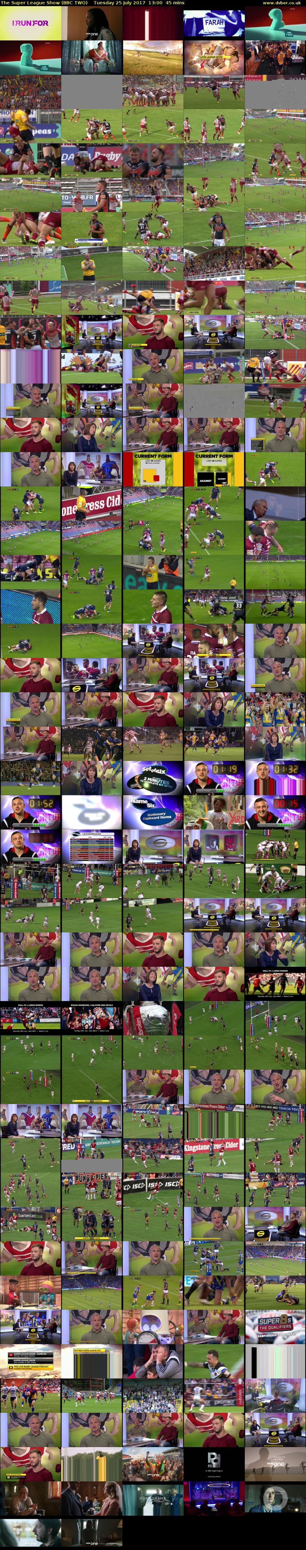 The Super League Show (BBC TWO) Tuesday 25 July 2017 13:00 - 13:45