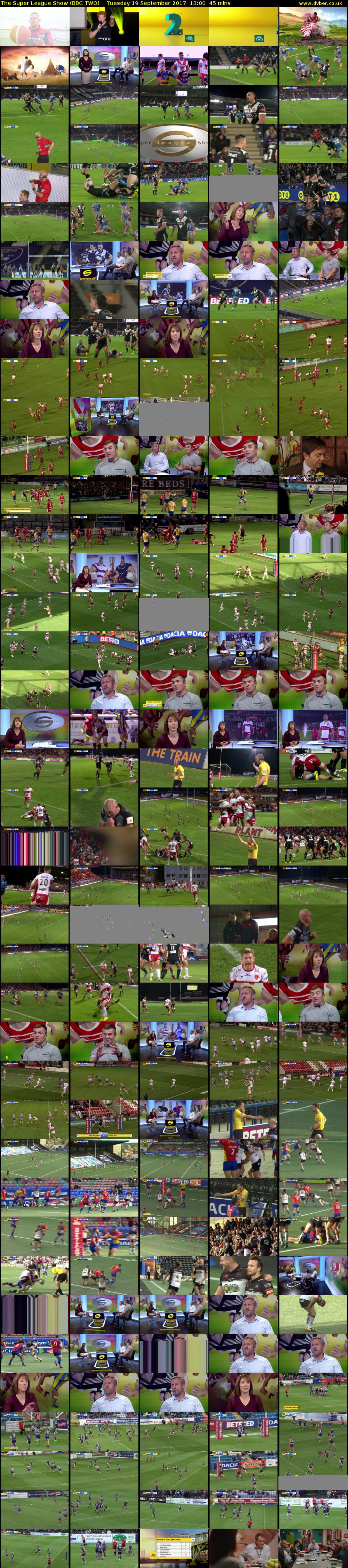 The Super League Show (BBC TWO) Tuesday 19 September 2017 13:00 - 13:45