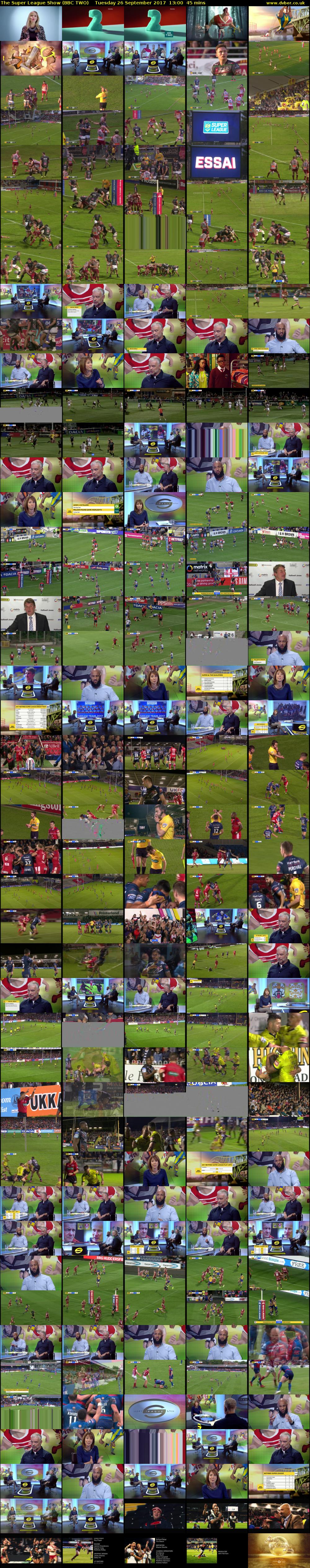 The Super League Show (BBC TWO) Tuesday 26 September 2017 13:00 - 13:45