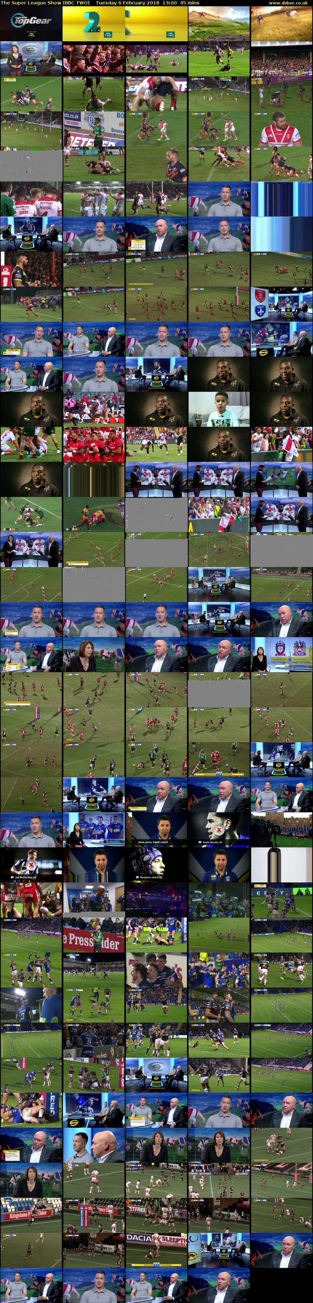 The Super League Show (BBC TWO) Tuesday 6 February 2018 13:00 - 13:45
