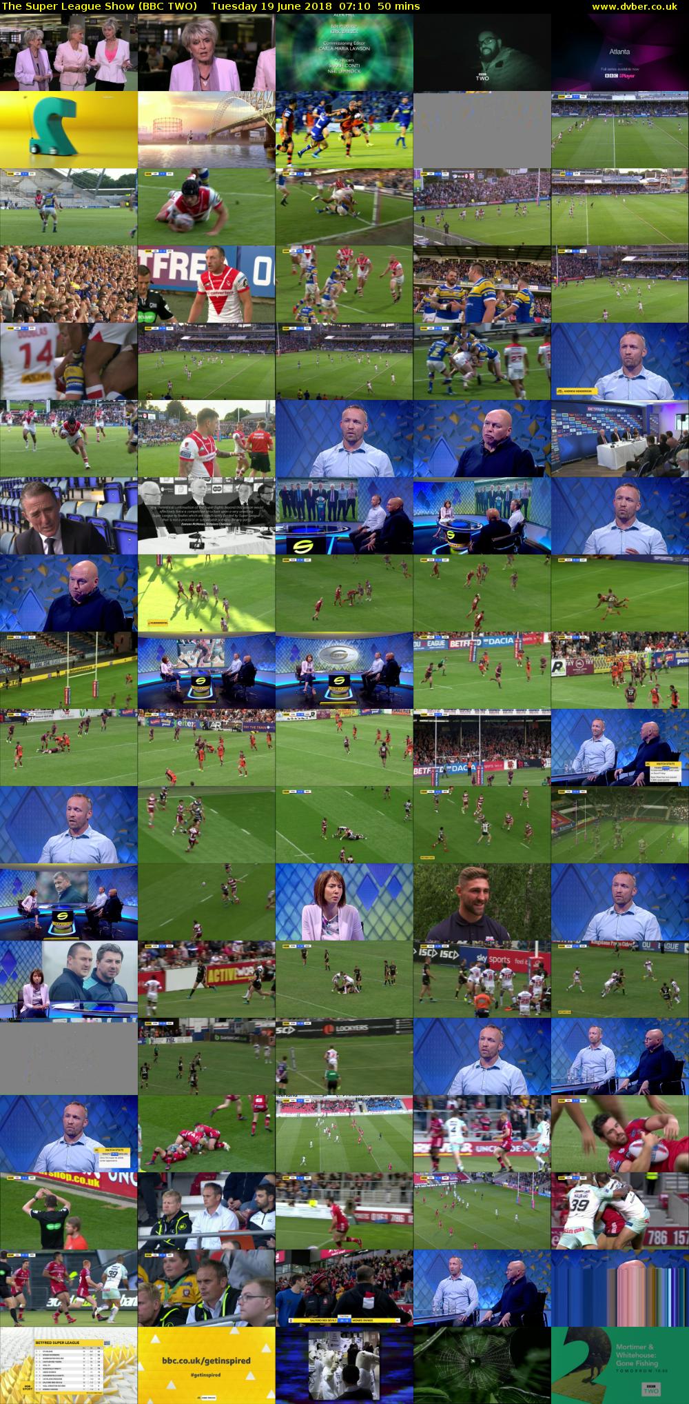 The Super League Show (BBC TWO) Tuesday 19 June 2018 07:10 - 08:00